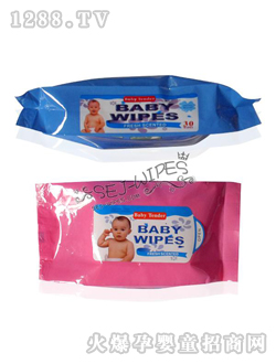 舒爾潔yinge濕巾粉紅色包裝