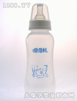 實感PP奶瓶300mL藍(lán)魚