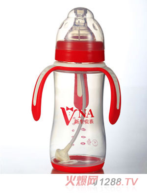 VNA紅盾330ml寬口三耳兩用PP奶瓶
