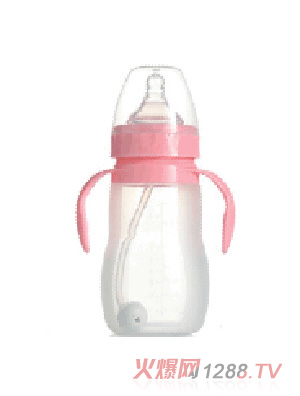 優(yōu)米寬口硅膠奶瓶240ml