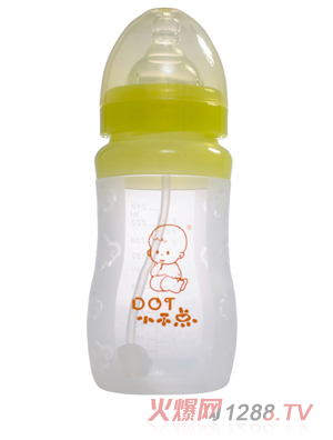 小不點云彩奶瓶系列寬口硅膠奶瓶不帶手柄240ML