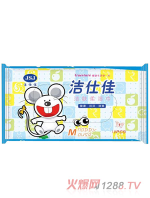 潔仕佳yinge潔膚柔濕巾10pcs