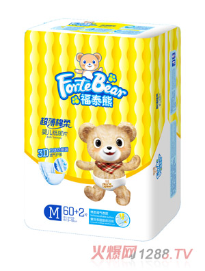 福泰熊超薄棉柔yinge紙尿片M碼大片