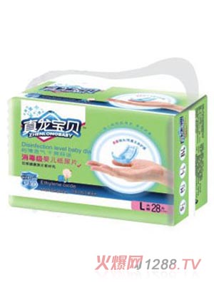 真龍寶貝消毒級yinge紙尿片L碼28片