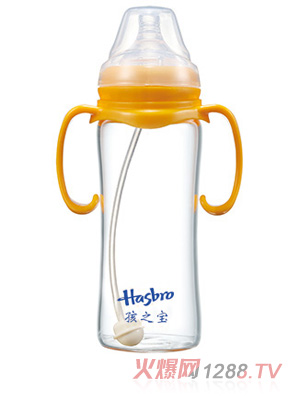 孩之寶寬口晶鉆全自動(dòng)玻璃奶瓶240ML