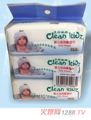 貝滋娃娃yinge潔潤柔濕巾