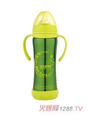 優(yōu)樂(lè)寶寬口徑不銹鋼保溫有柄自動(dòng)奶瓶220ML