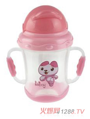 陽光兔yinge吸管訓(xùn)練杯180ML粉色