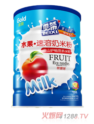 貝希水果速溶奶米粉鐵聽-淮山護暢