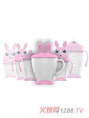 綠糖生活蜂蜜兔子水杯330ml