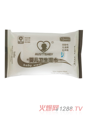 澳斯貝貝AUSTTBABYyinge衛(wèi)生濕巾10片