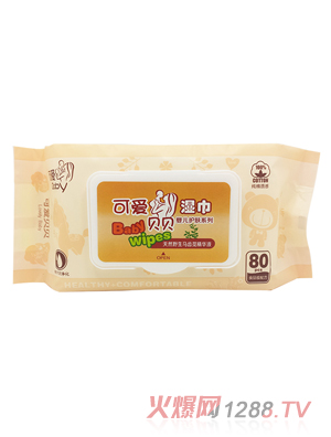 永潤(rùn)可愛貝貝yinge護(hù)膚濕巾80片