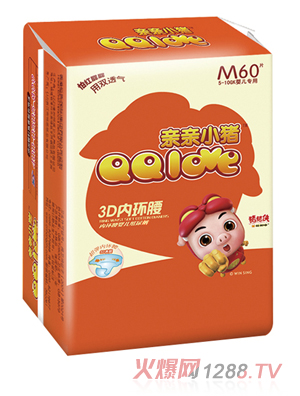 親親小豬3D內環(huán)腰紙尿褲M