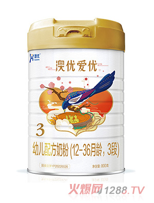 澳優(yōu)愛優(yōu)幼兒配方奶粉（12-36月齡，3段）
