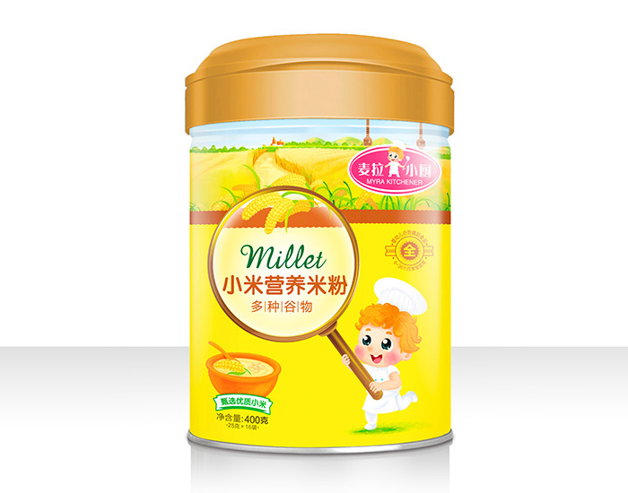 麥拉小廚-小米營(yíng)養(yǎng)米粉罐裝-多種谷物