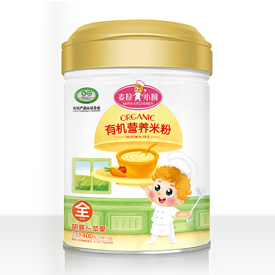 麥拉小廚-有機(jī)米粉罐裝-蘋(píng)果胡蘿卜啊