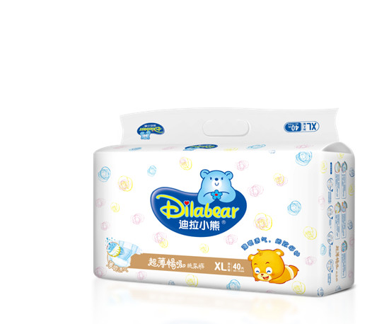 迪拉小熊超薄暢吸紙尿褲XL40片