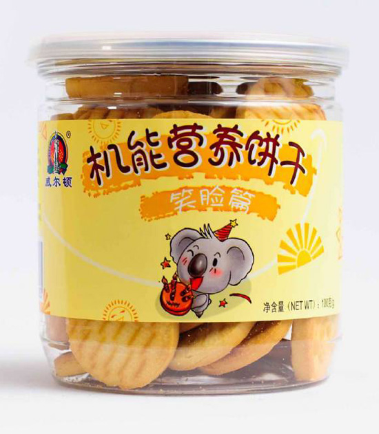 威爾頓膠罐機能餅干(笑臉篇)