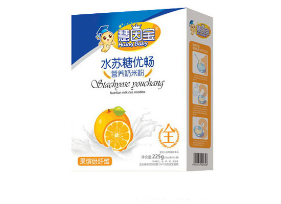 慧因?qū)毠_紛纖維水蘇糖奶米粉盒裝