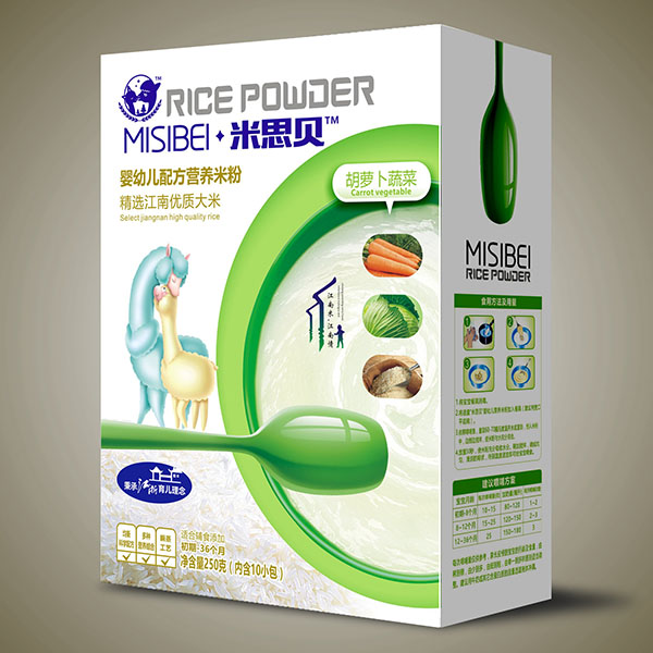米思貝胡蘿卜蔬菜嬰幼兒營(yíng)養(yǎng)米粉