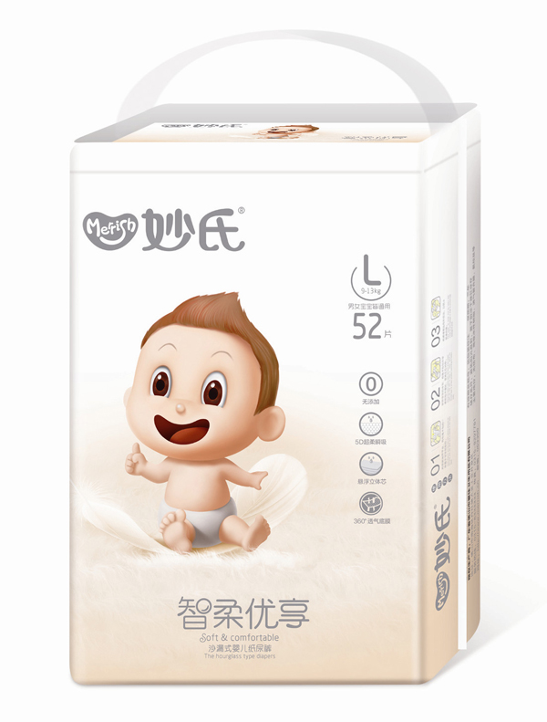 妙氏智柔優(yōu)享紙尿褲大包L52