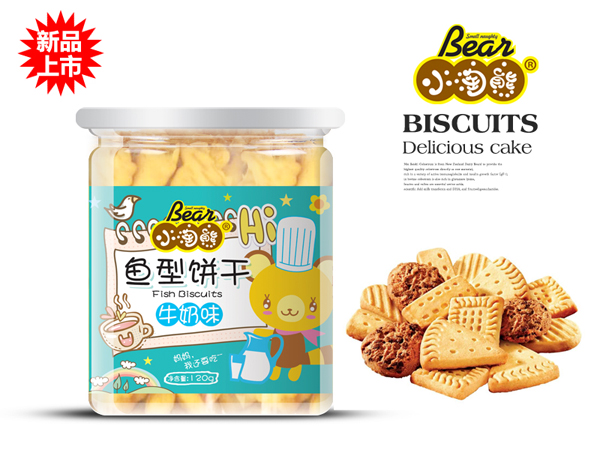 小淘熊魚型餅干-牛奶味a