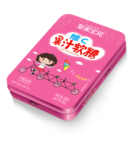 皇家寶貝維C果汁軟糖果香草莓味