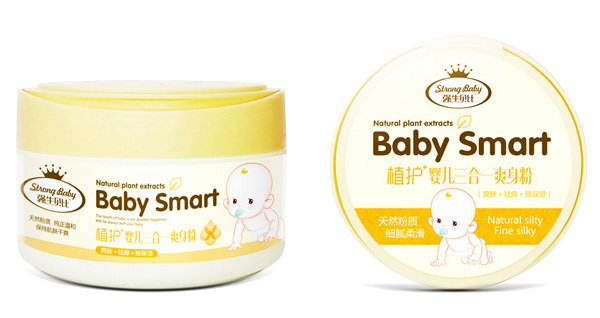 強(qiáng)牛貝比嬰兒三合一爽身粉140g