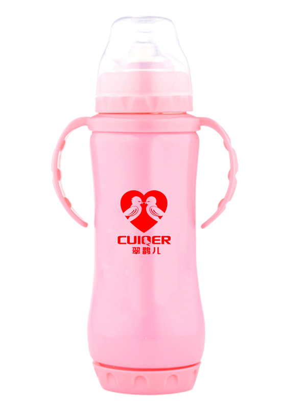 貝璽保溫奶瓶-粉色