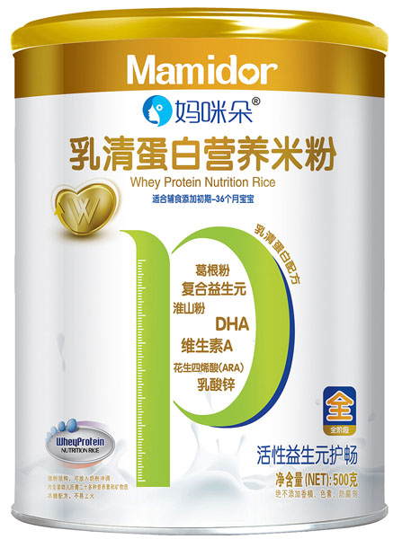 媽咪朵活性益生元護(hù)暢乳清蛋白營養(yǎng)米粉罐裝