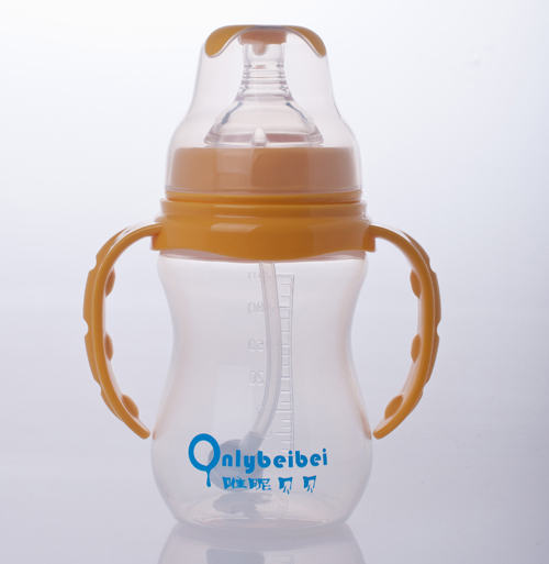 唯昵貝貝寬口奶瓶210ml棕色