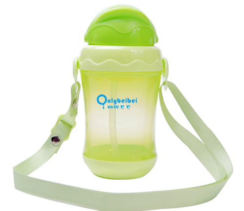 唯昵貝貝兒童背帶水壺綠色