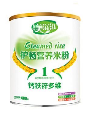 美滋滋鈣鐵鋅多維護(hù)暢營養(yǎng)米粉1段