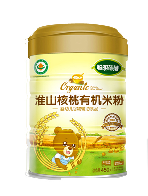 聰明蓓蓓有機(jī)米粉罐淮山核桃