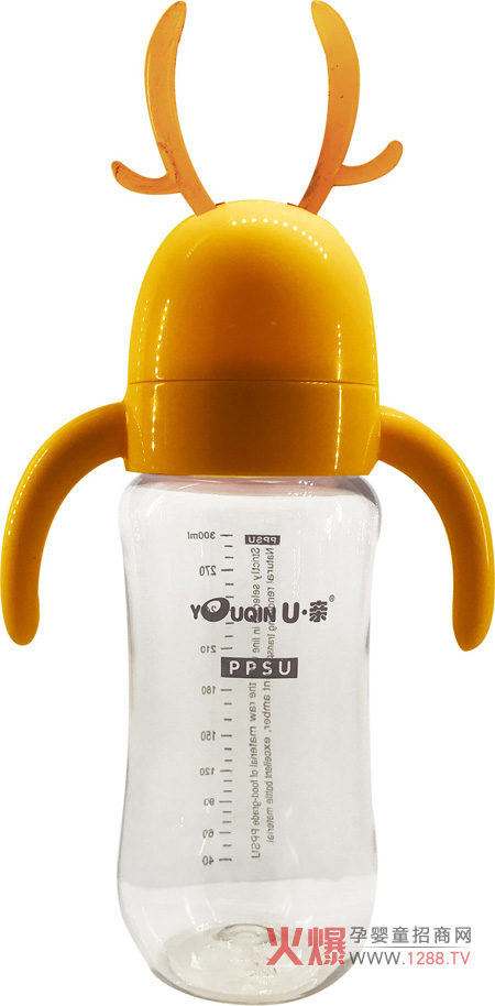 優(yōu)親PPSU奶瓶黃色300ml.jpg 優(yōu)親PPSU奶瓶黃色300ml.jpg